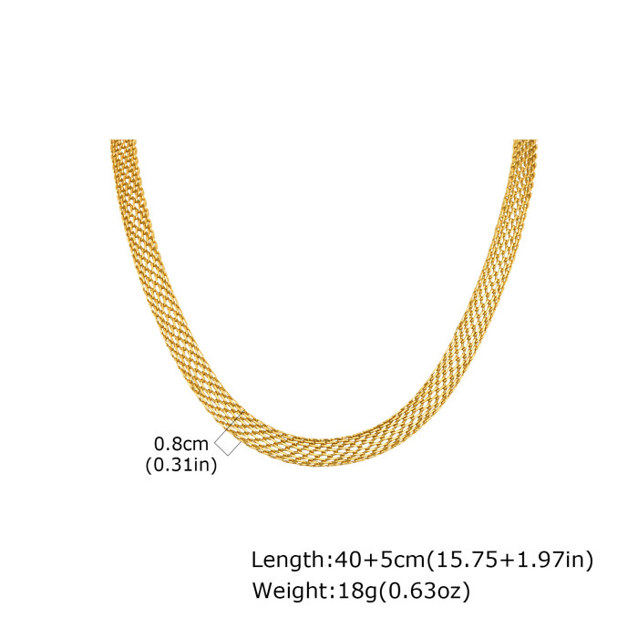 Wholesale Stainless Steel Mesh Necklace