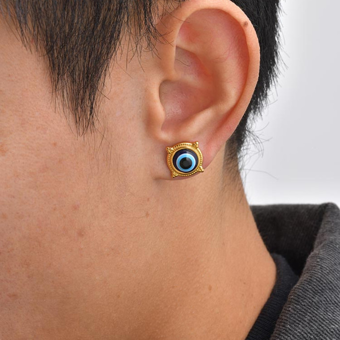 Wholesale Stainless Steel Evil Eye Studs