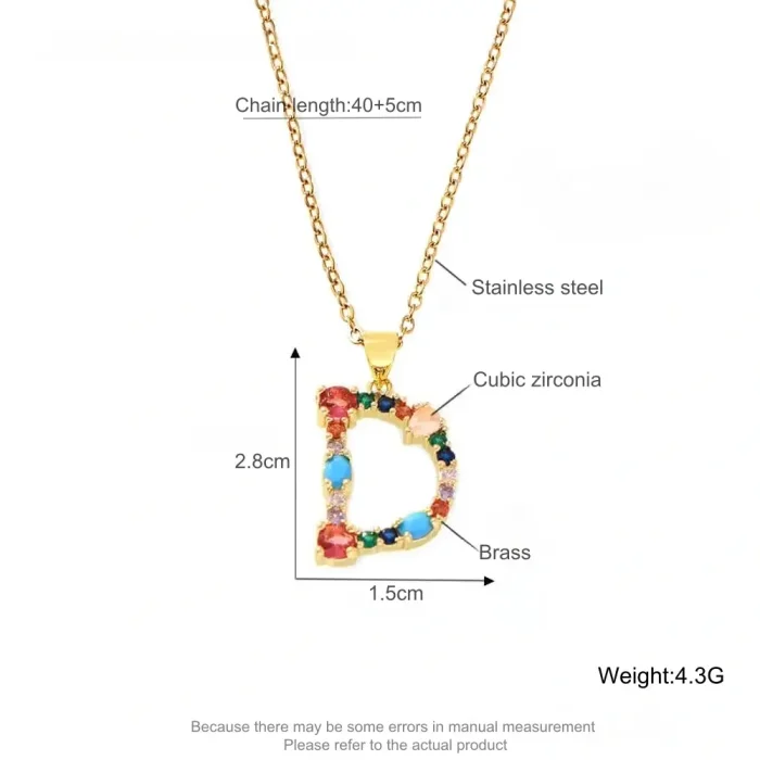 Wholesale Copper Colorful CZ Pendant