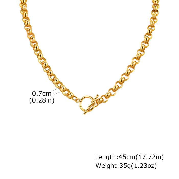 Wholesale Stainless Steel T-bar Rolo Link Bracelet