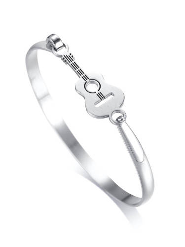 Wholesale Stainless Steel Guitar Bangle for Musician