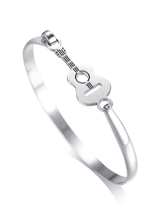 Wholesale Stainless Steel Guitar Bangle for Musician