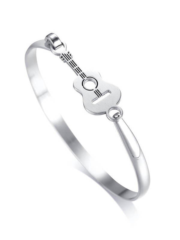 Wholesale Stainless Steel Guitar Bangle for Musician