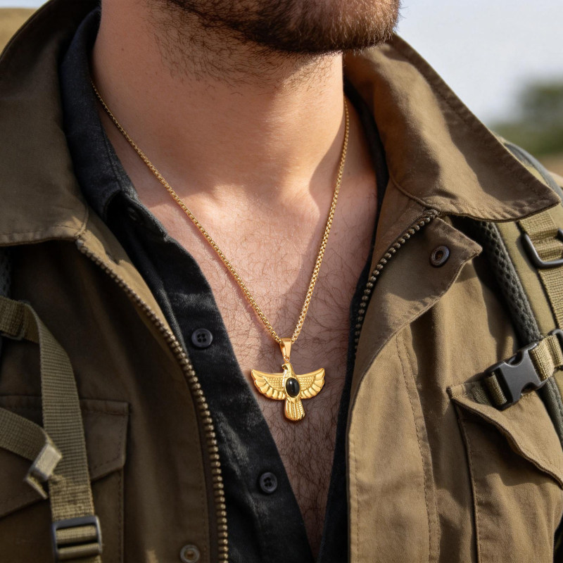 Wholesale 18K Gold Plated Stainless Steel Eagle Pendant