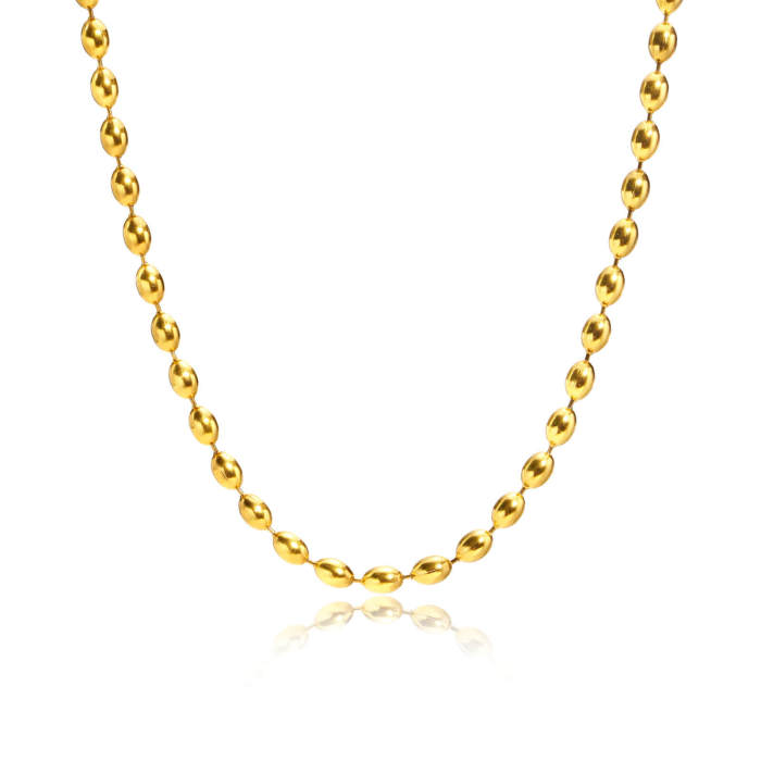 Wholesale Stainless Steel Rugby Ball Chain Necklace