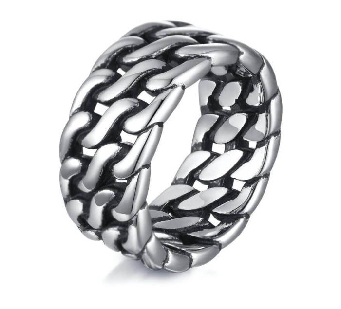 Wholesale Stainless Steel Vintage Chunky Chain Ring