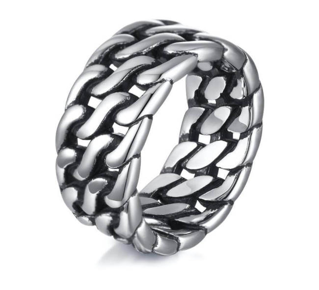 Wholesale Stainless Steel Vintage Chunky Chain Ring