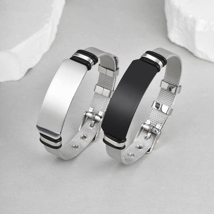 Stainless Steel Mesh ID Bracelet Wholesale