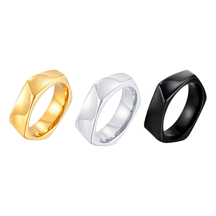 Wholesale Stainless Steel Pentagonal Ring