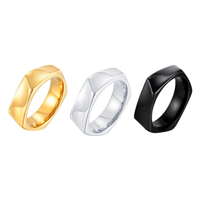 Wholesale Stainless Steel Pentagonal Ring