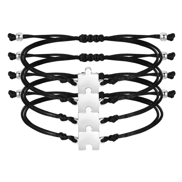Wholesale Stainless Steel Puzzle Friendship Bracelet