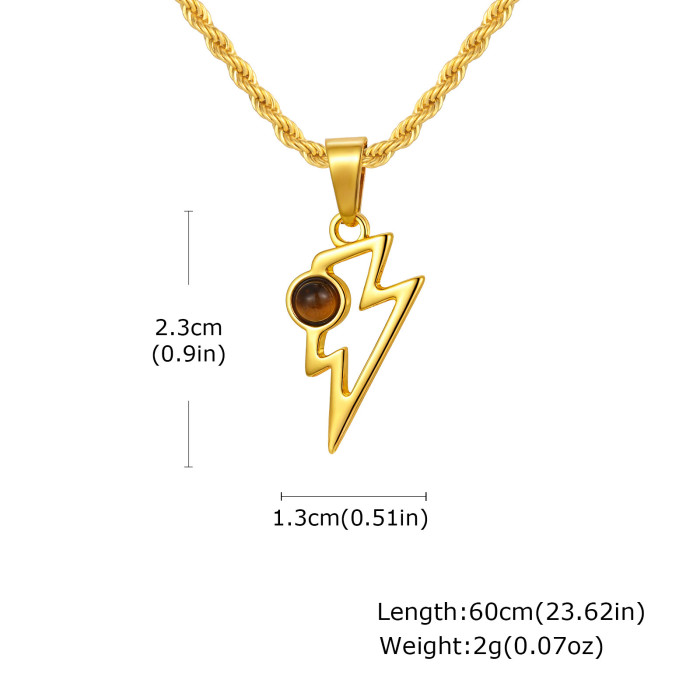 Wholesale Stainless Steel Lightning Pendant