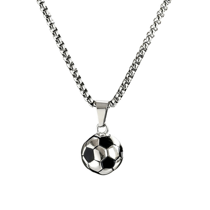 Wholesale Stainless Steel Soccer Ball Pendant