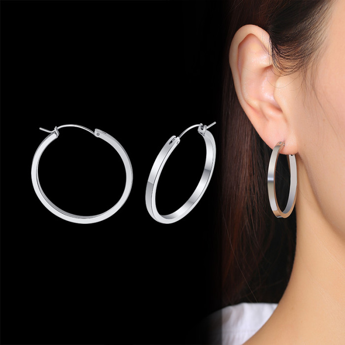 Wholesale  Stainless Steel Hoop Eearring Charms