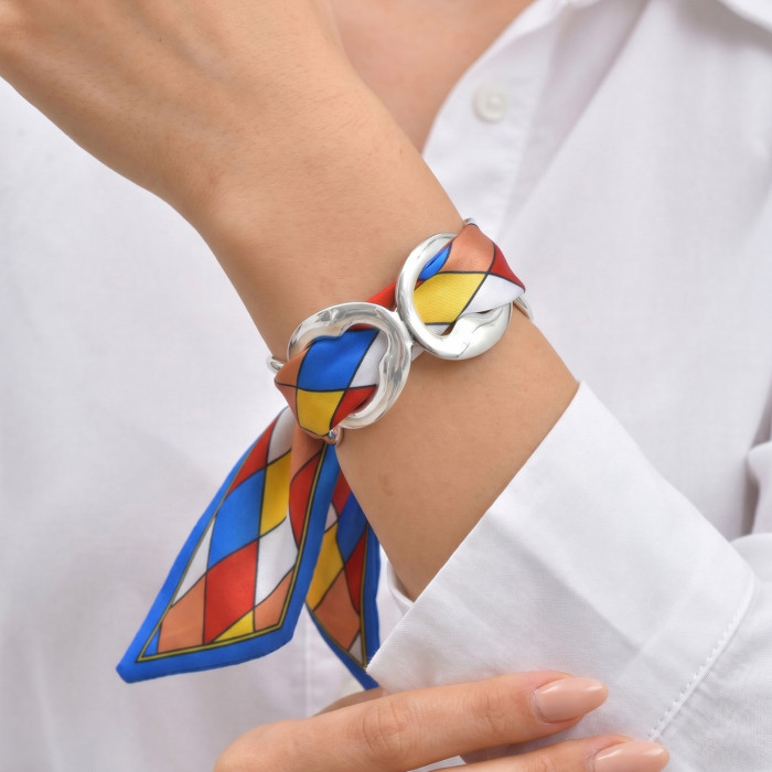 Wholesale Stainless Steel Silk Scarf Bangle