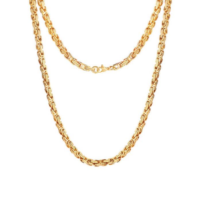 Wholesale Stainless Steel Classic Byzantium Necklace