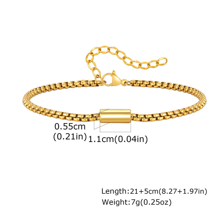 Wholesale Stainless Steel Men's Minimalist Bracelet