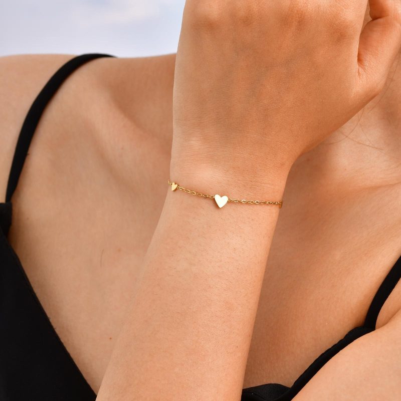 Wholesale Stainless Steel Heart Bracelet