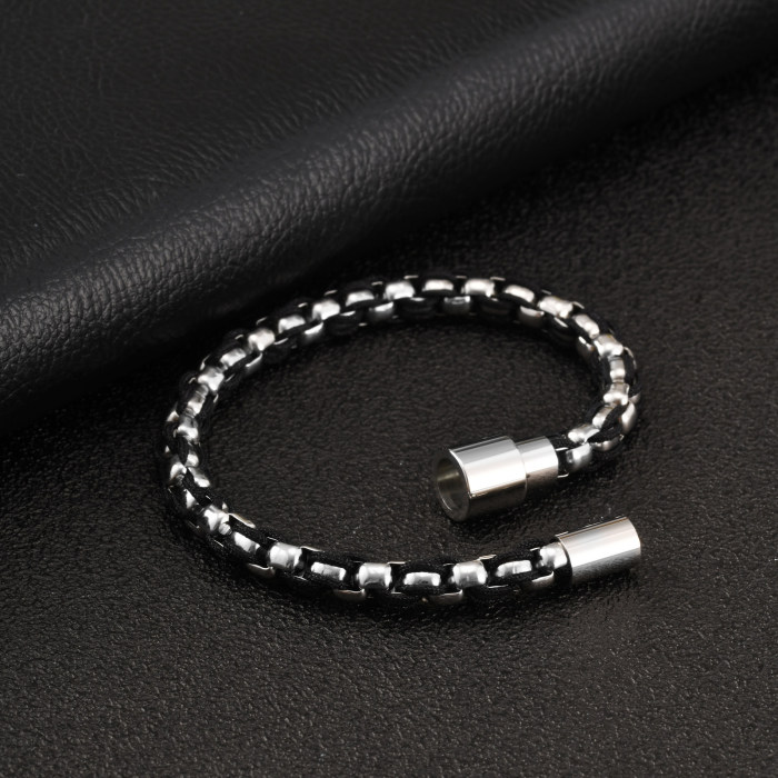 Wholesale Stainless Steel Box Chain Bracelet