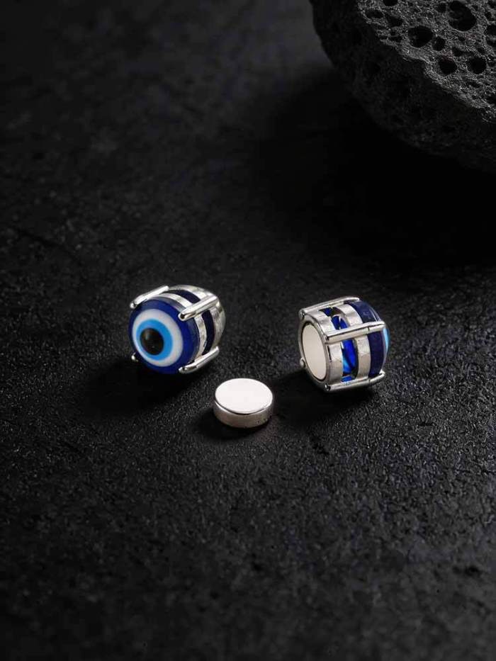 Wholesale Stainless Steel Evil Eye Magnetic Earrings