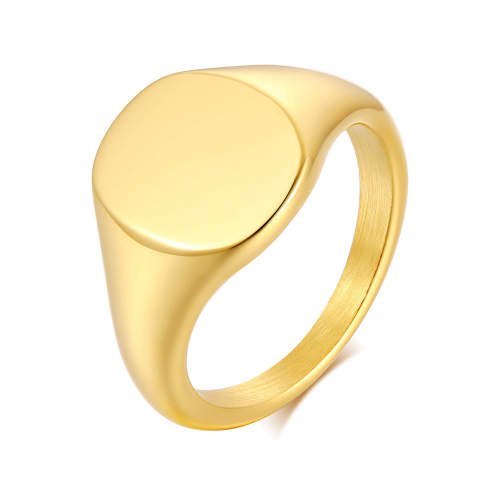 Wholesale Stainless Steel Personalized Simple Seal Ring