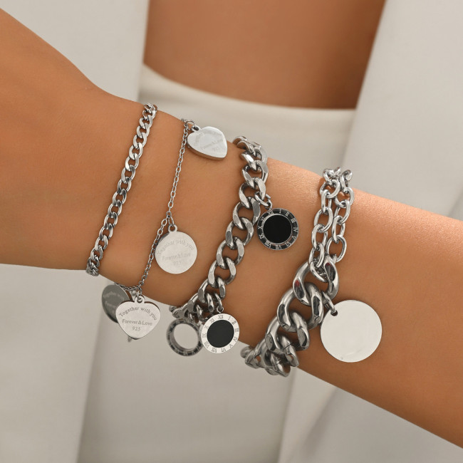 Wholesale Stainless Steel Multi-Layer Bracelet Set