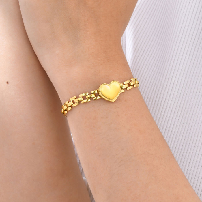 Wholesale Stainless Steel Heart Fashion Bracelet