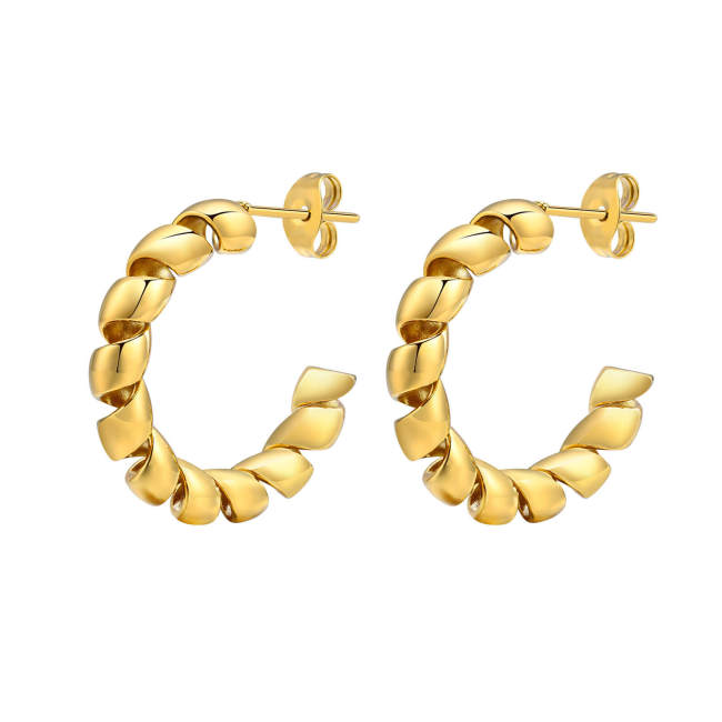 Wholesale Stainless Steel Spring Hoop Earrings