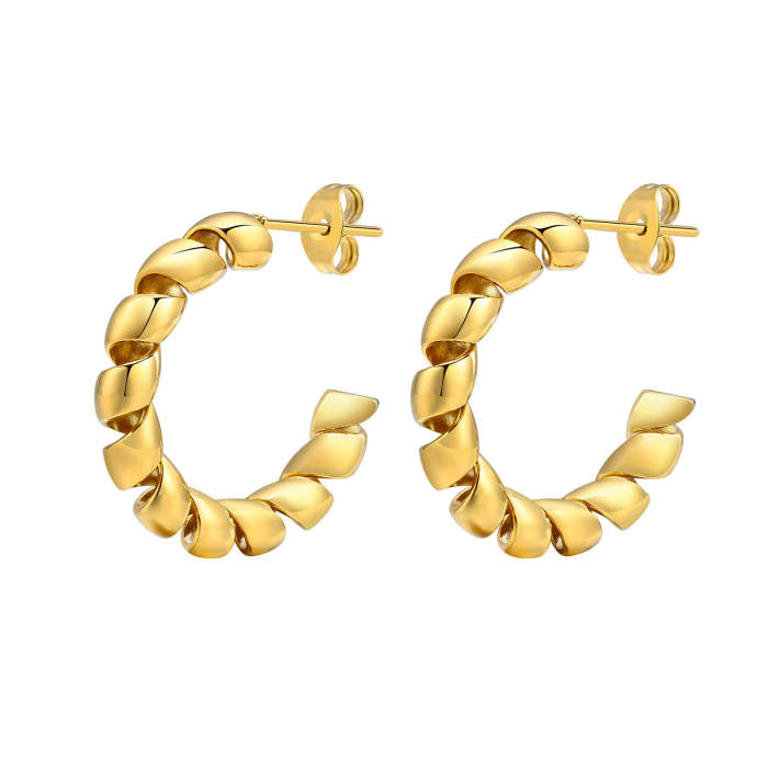 Wholesale Stainless Steel Spring Hoop Earrings