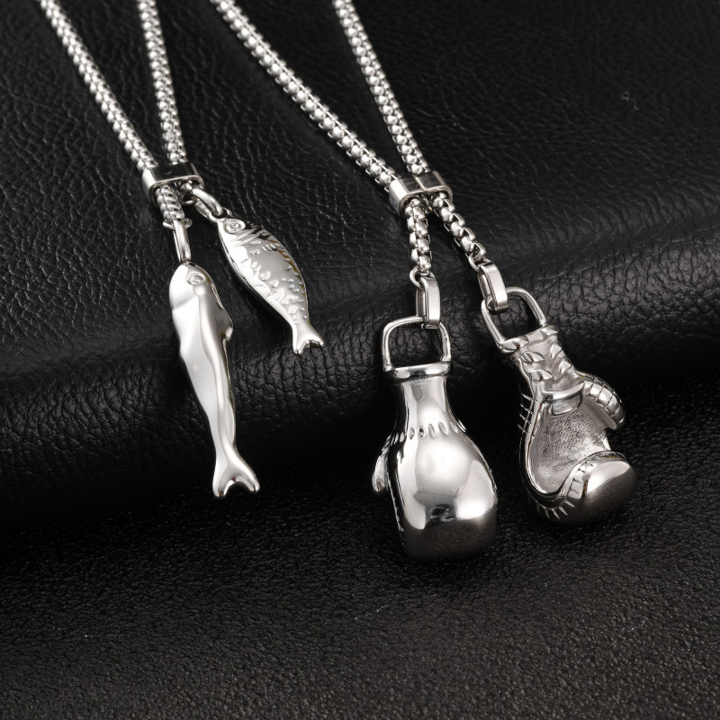 Wholesale Stainless Steel Twin Fish Pendant