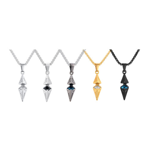 Wholesale Stainless Steel Zircon Diamond Pendant