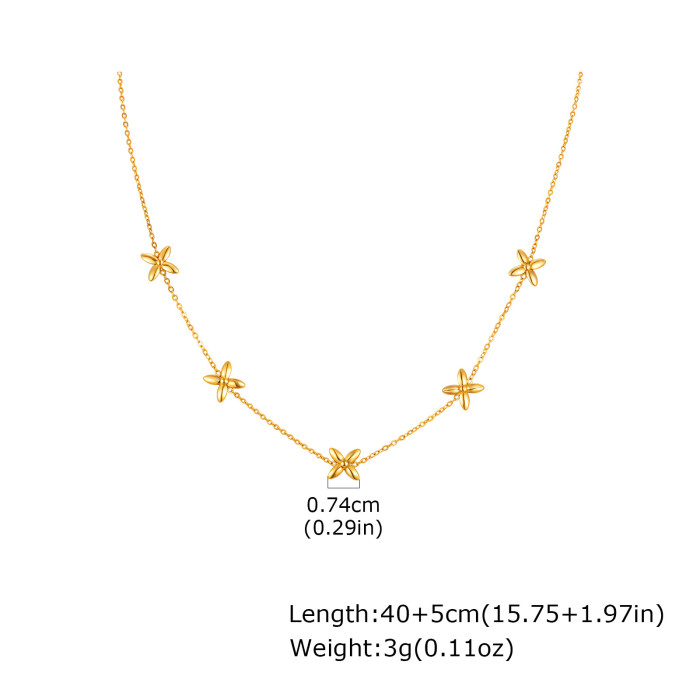 Wholesale Stainless Steel Girls Sweet Necklace