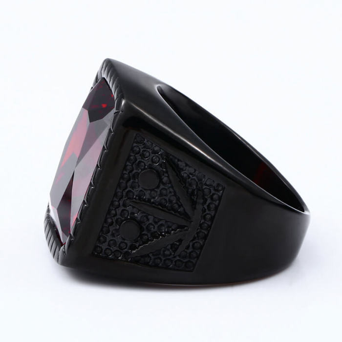 Wholesale Stainless Steel Mens Black Ring