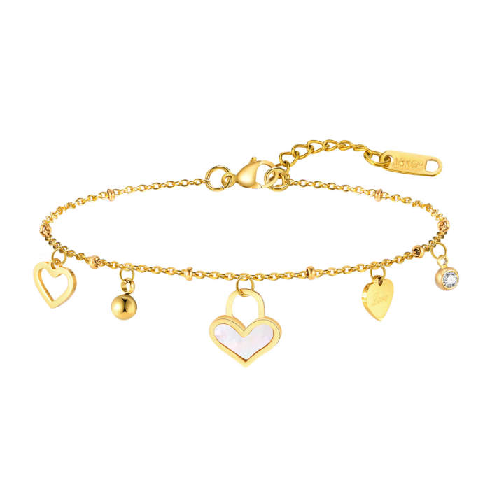 Wholesale Stainless Steel Women Bracelet with Love