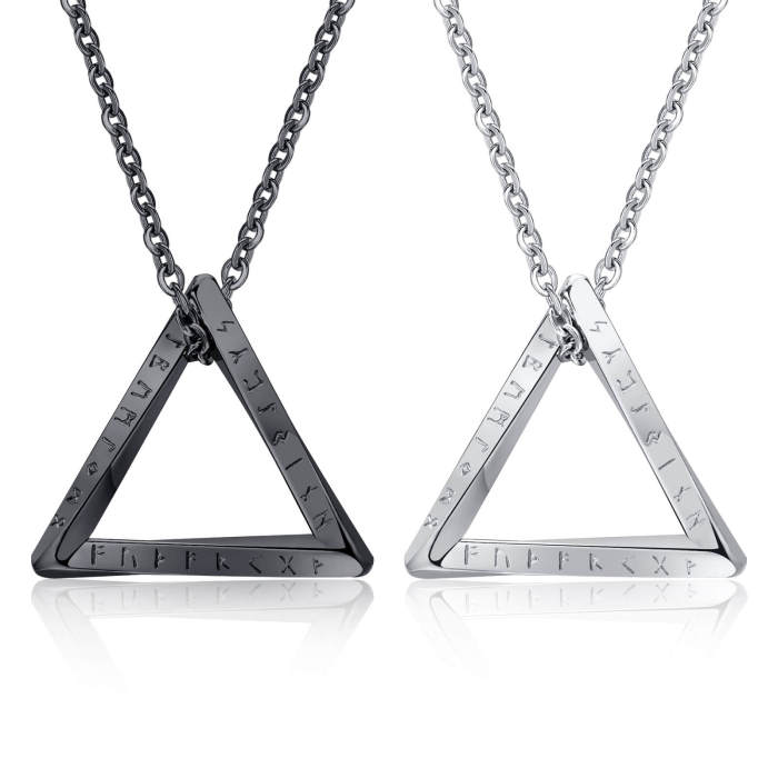 Wholesale Stainless Steel Viking Triangle Pendant