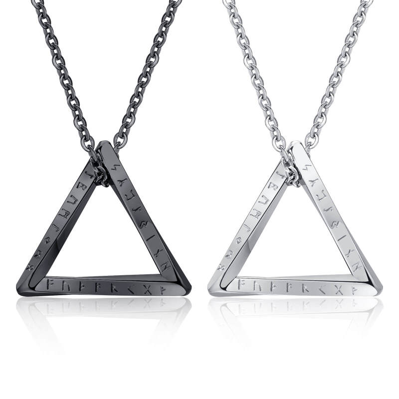 Wholesale Stainless Steel Viking Triangle Pendant