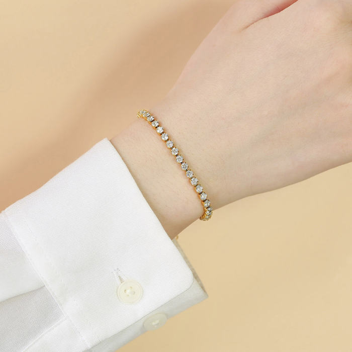 Wholesale Stainless Steel Diamond Tennis Bracelet Anklet