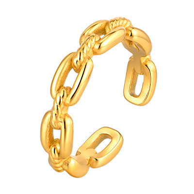 Wholesale Stainless Steel Twisted Rope Link Open Ring