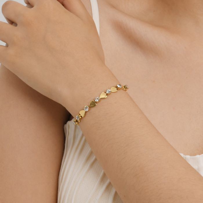 Wholesale Stainless Steel 18K Gold Bracelet