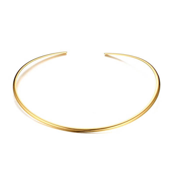 Wholesale Stainless Steel Open Choker Necklace