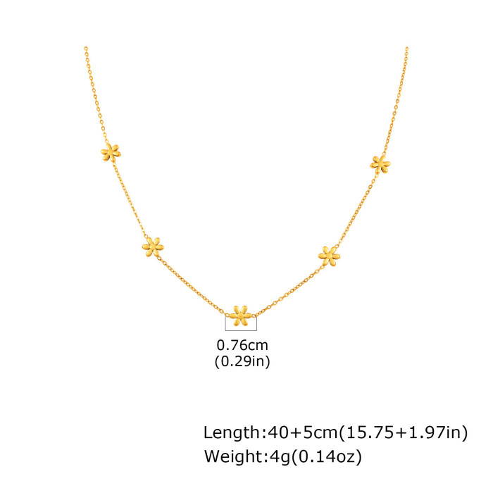 Wholesale Stainless Steel Girls Sweet Necklace