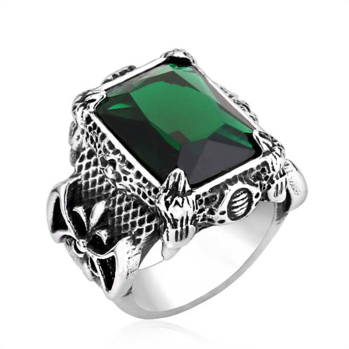 Wholesale Stainless Steel Gemstone Ring