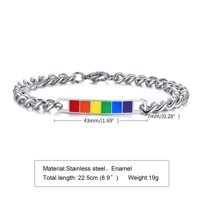 Wholesale Stainless Steel Lgbt Bracelet Meaning