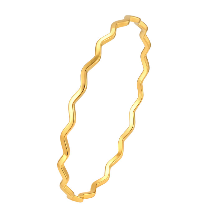 Wholesale Stainless Steel Wave Bangle