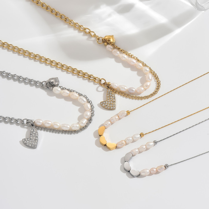 Wholesale Baroque Pearl Heart Jewelry