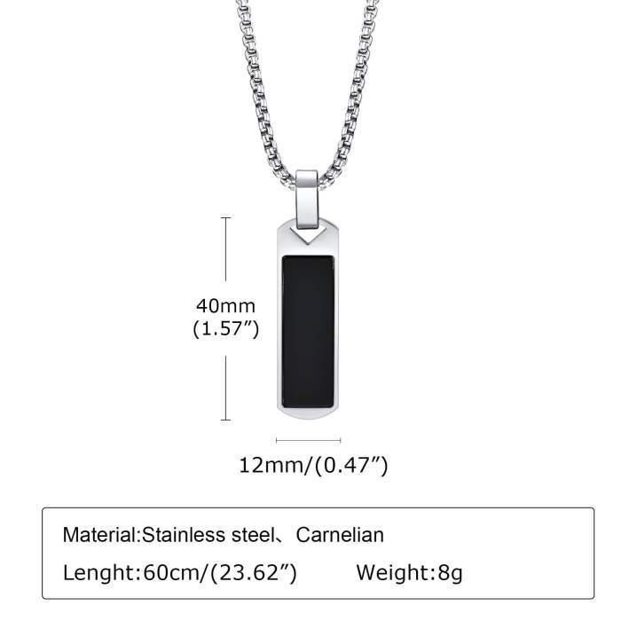 Wholesale Stainless Steel Mens Bar Pendant