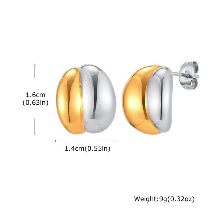 Wholesale Vintage Chunky Puffy Waterdrop Earrings