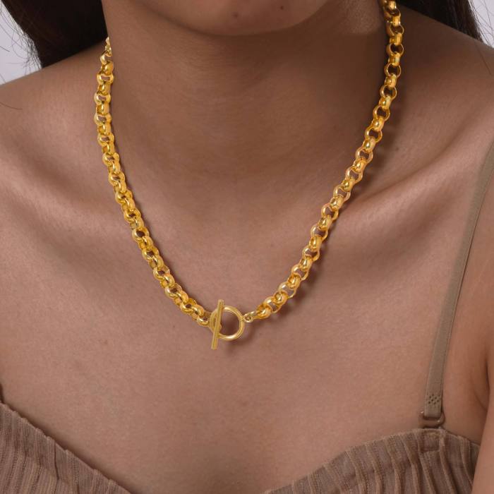 Wholesale Stainless Steel T-bar Rolo Link Bracelet