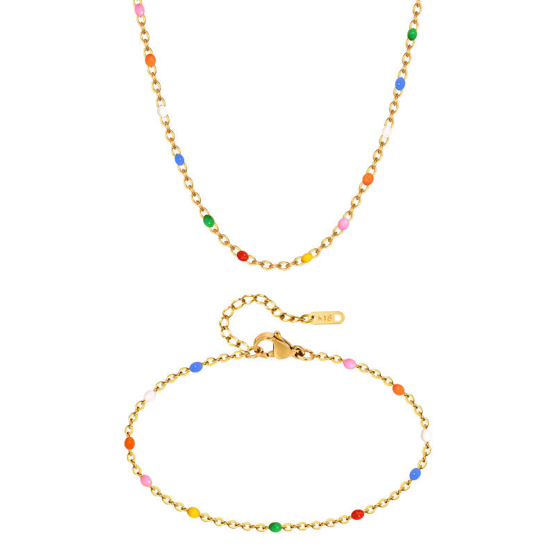 Wholesale Stainless Steel Millet Bead Bracelet