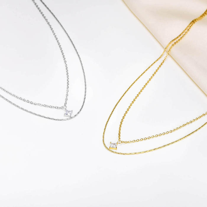 Wholesale Stainless Steel Rounded Cardano Chain Necklace